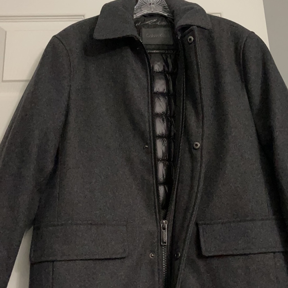 Calvin Klein Wool Jacket, Mens sz: Small - Picture 5 of 8